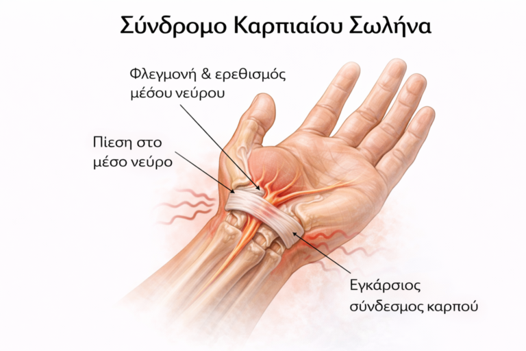 Σύνδρομο Καρπιαίου Σωλήνα (ΣΚΣ): Τι είναι και πώς αντιμετωπίζεται